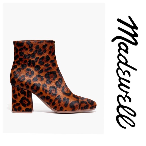 Madewell The Amalia Zip Boot in Leopard Calf Hair - Picture 3 of 6